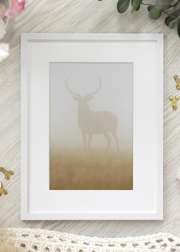 Cadre Trendy Verre Acrylique Blanc 35x50 cm