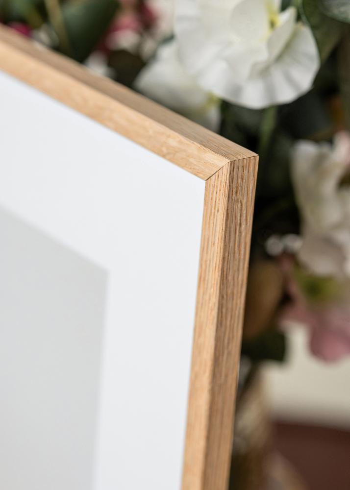 Cadre Mince Chêne Verre Acrylique 35x50 cm