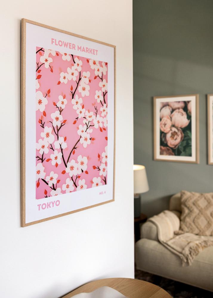 Cadre Mince Chêne Verre Acrylique 35x50 cm