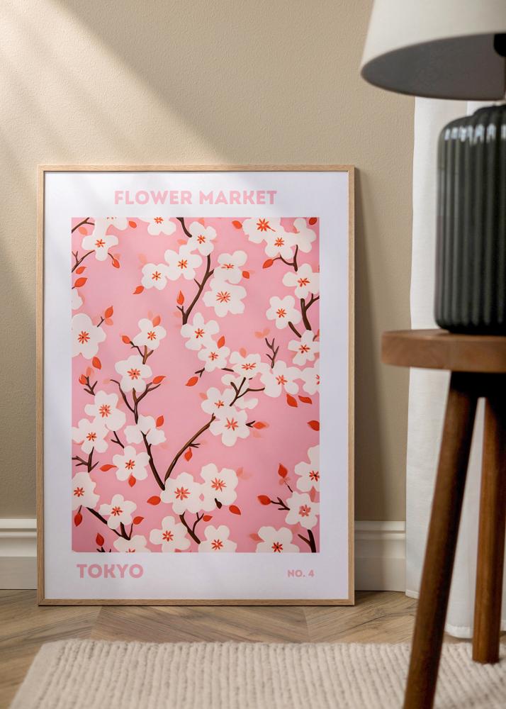 Cadre Mince Chêne Verre Acrylique 35x50 cm