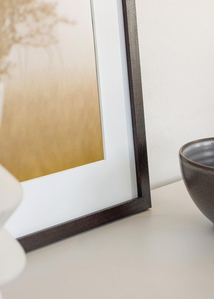 Cadre Trendy Verre Acrylique Noyer 30x30 cm