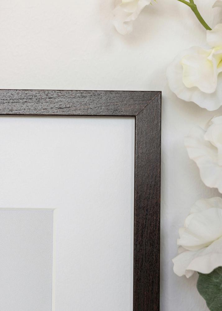 Cadre Trendy Verre Acrylique Noyer 30x30 cm