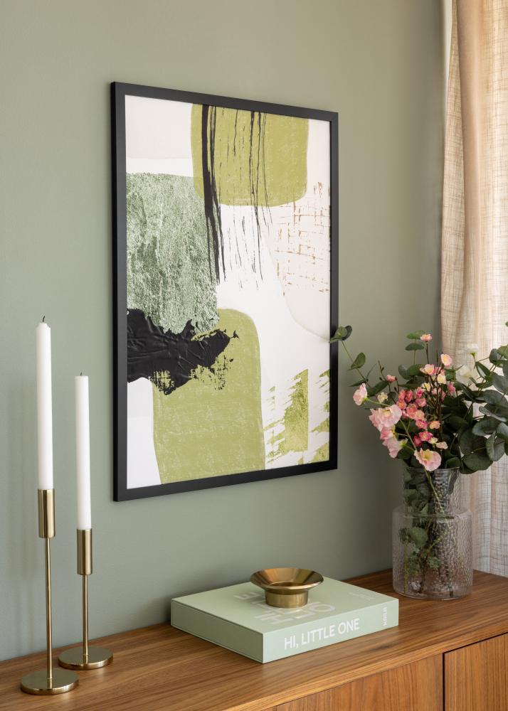 Cadre BGA Classic Verre Acrylique Noir 40x40 cm