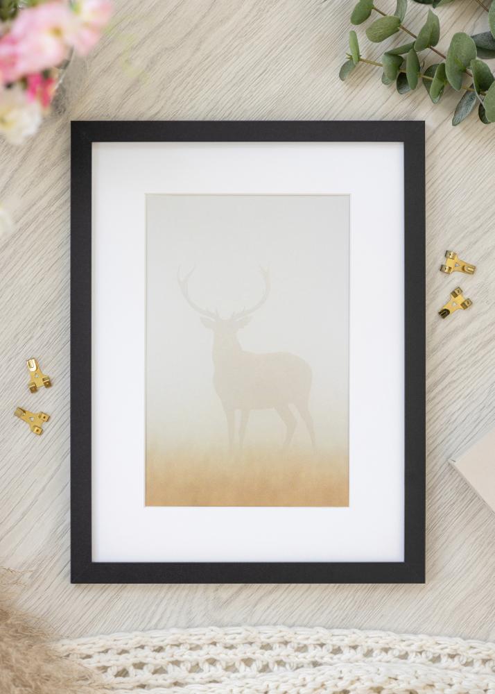 Cadre BGA Classic Verre Acrylique Noir 40x40 cm