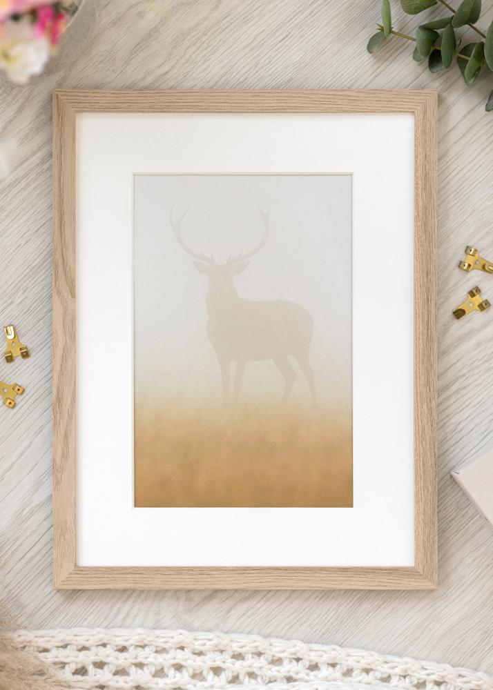 Cadre BGA Classic Verre Acrylique Chêne 35x50 cm