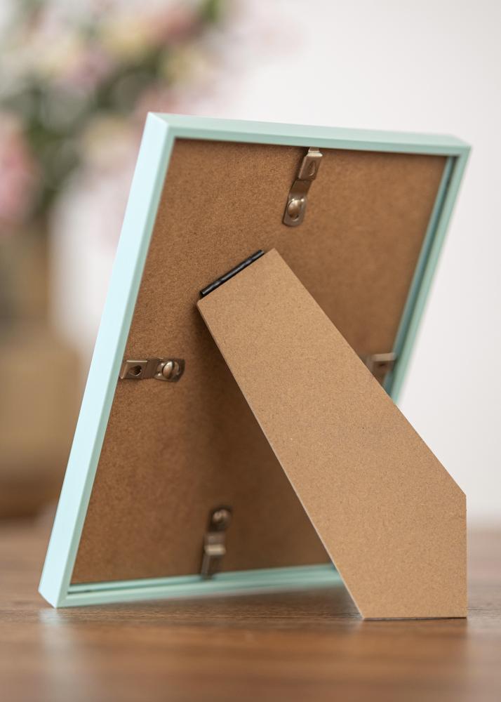 Cadre New Lifestyle Turquoise 15x20 cm - Passe-partout Blanc 10x15 cm