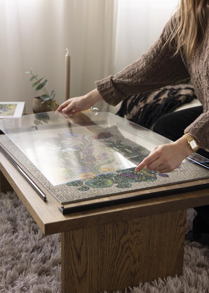 Cadre de puzzle Noir 48x65,2 cm