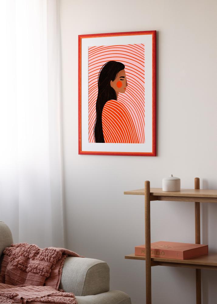 Cadre Cornwall Verre Acrylique Rouge 42x59,4 cm (A2)