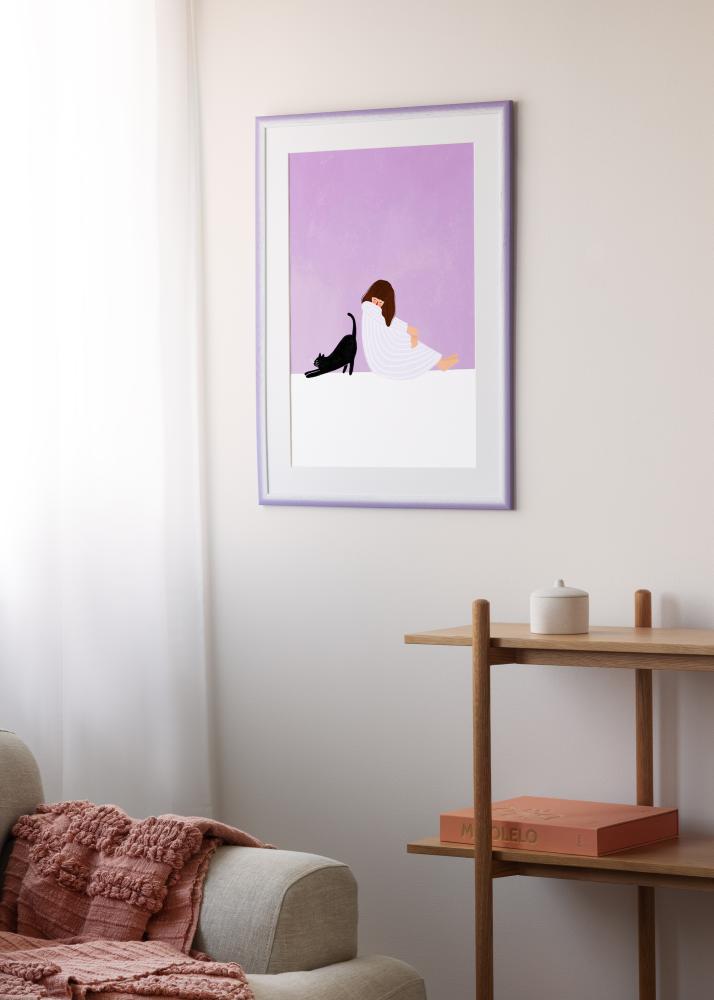 Cadre Cornwall Verre Acrylique Lilas Clair 40x50 cm