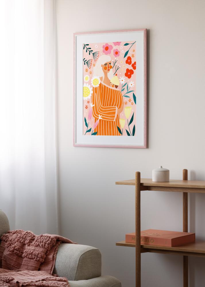 Cadre Cornwall Verre Acrylique Rose 40x50 cm