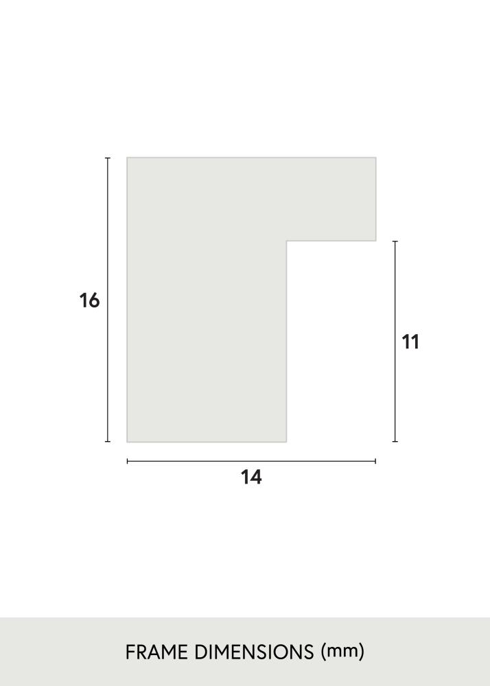 Cadre Oban Verre Acrylique Blanc 59,4x84,1 cm (A1)