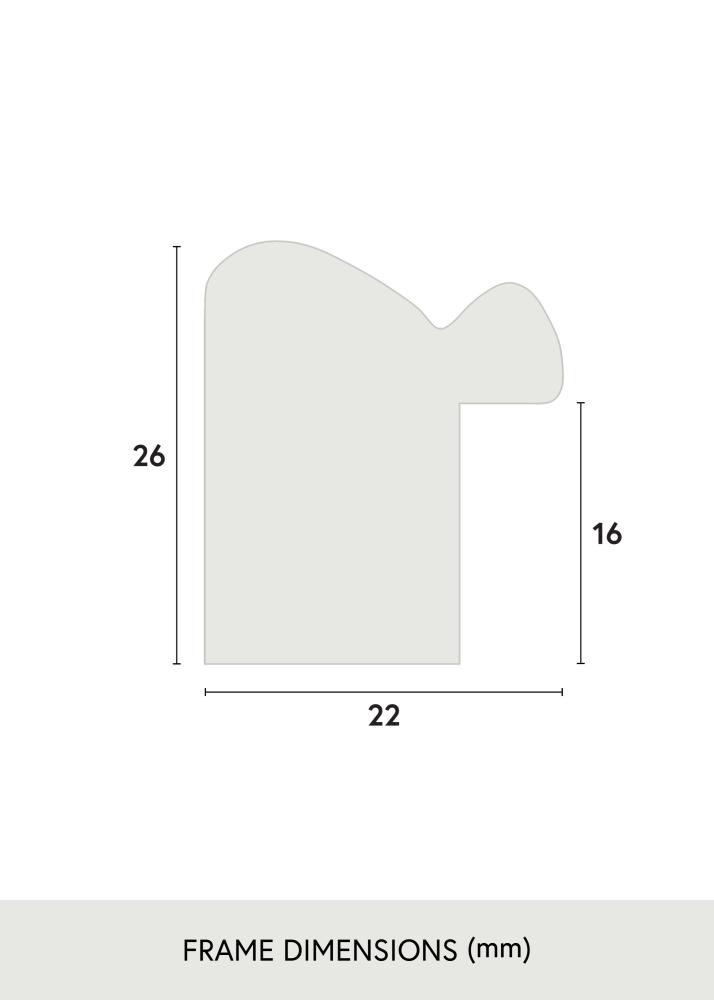 Cadre Canterbury Verre Acrylique Bleu 40x50 cm