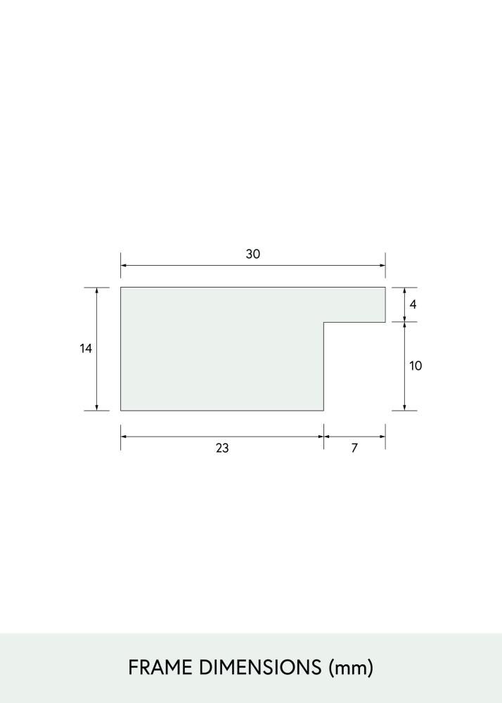 BGA Select Wide Verre Acrylique Chêne 59,4x84,1 cm (A1)