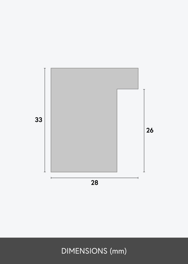 Cadre Cotswold Verre Acrylique Ivoire 60x80 cm