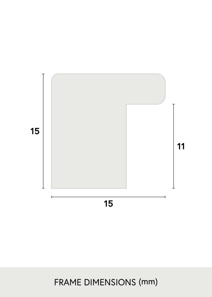 Cadre Vemdalen Verre Acrylique Chêne 24x91 cm
