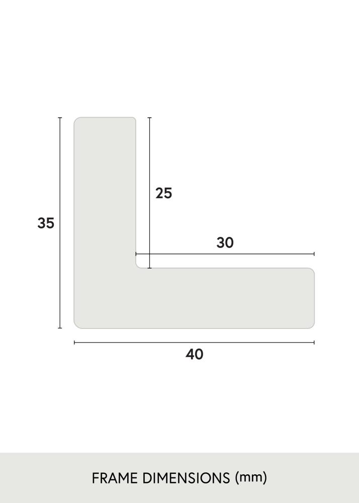 Cadre Wells Verre Acrylique Chêne 59,4x84,1 cm (A1)