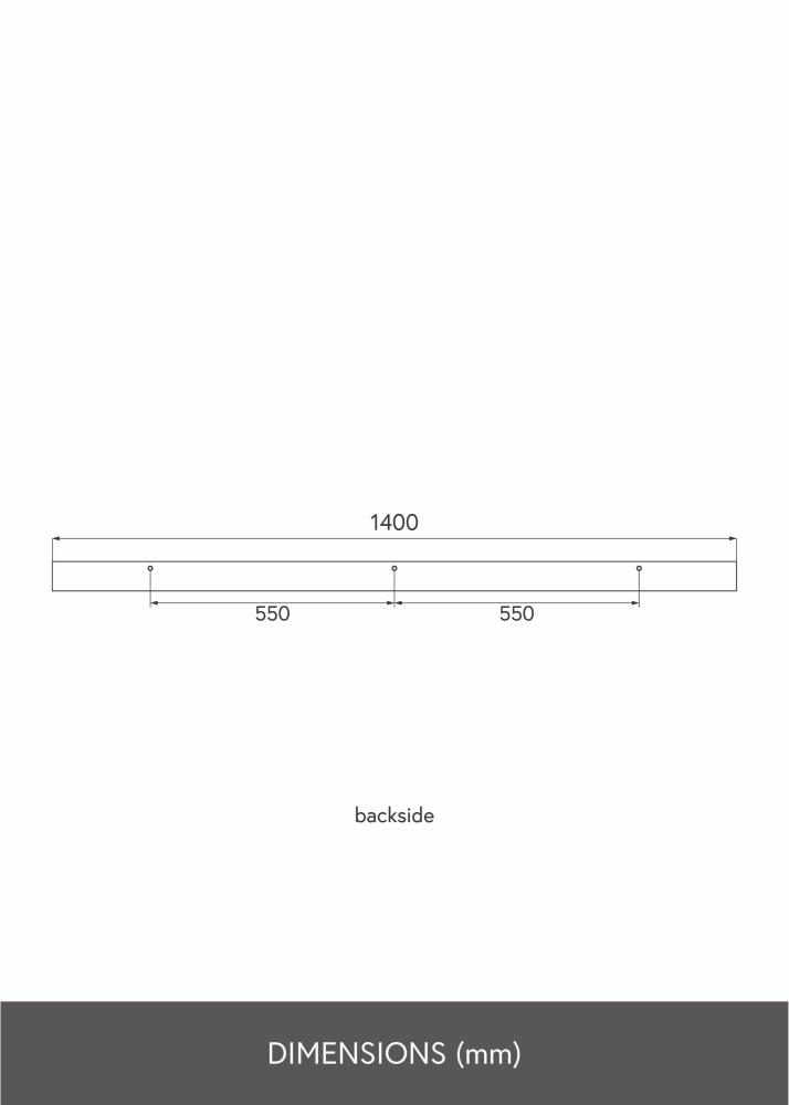 KAILA Étagère Cadre Chêne 140 cm