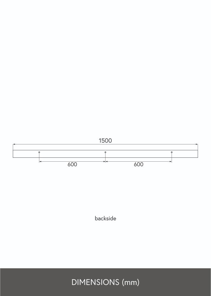 KAILA Étagère en chêne 150 cm