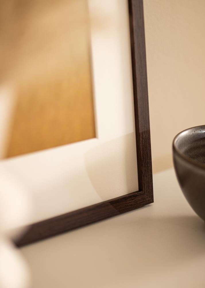 Cadre Modern Verre acrylique Noyer 18x24 cm