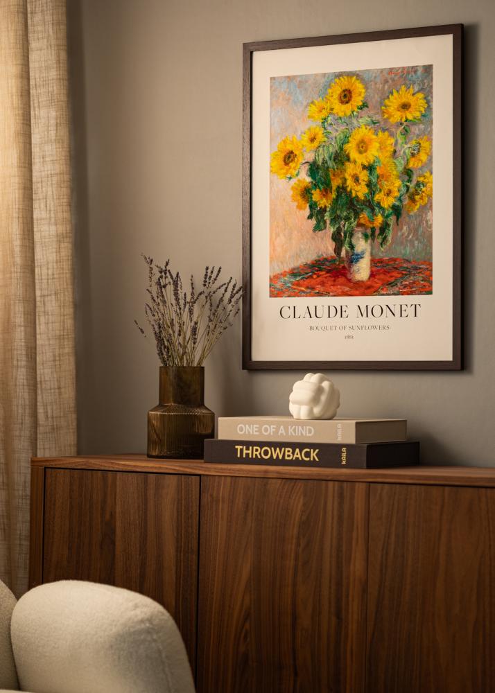 Cadre Modern Verre acrylique Noyer 18x24 cm