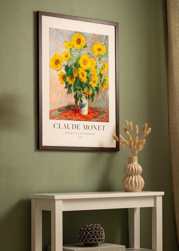 Cadre Modern Verre acrylique Noyer 18x24 cm