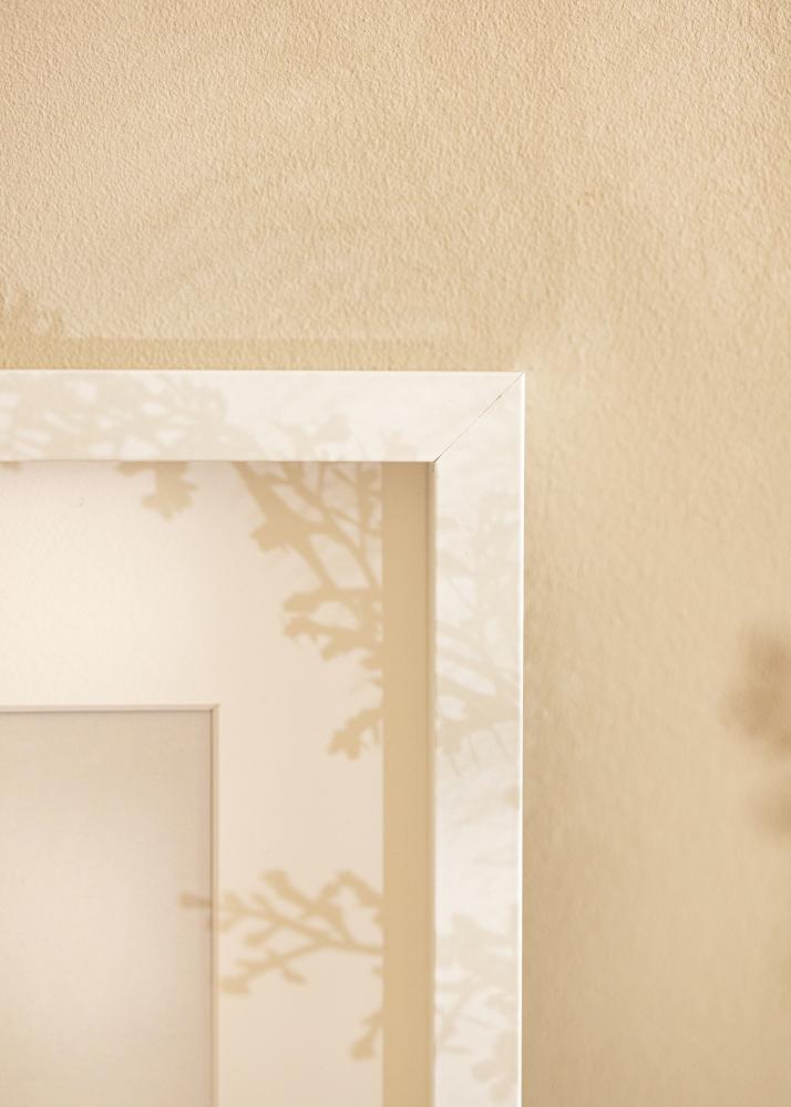 BGA Cadre boîte Blanc 40x60 cm - Passe-partout Blanc 25x50 cm