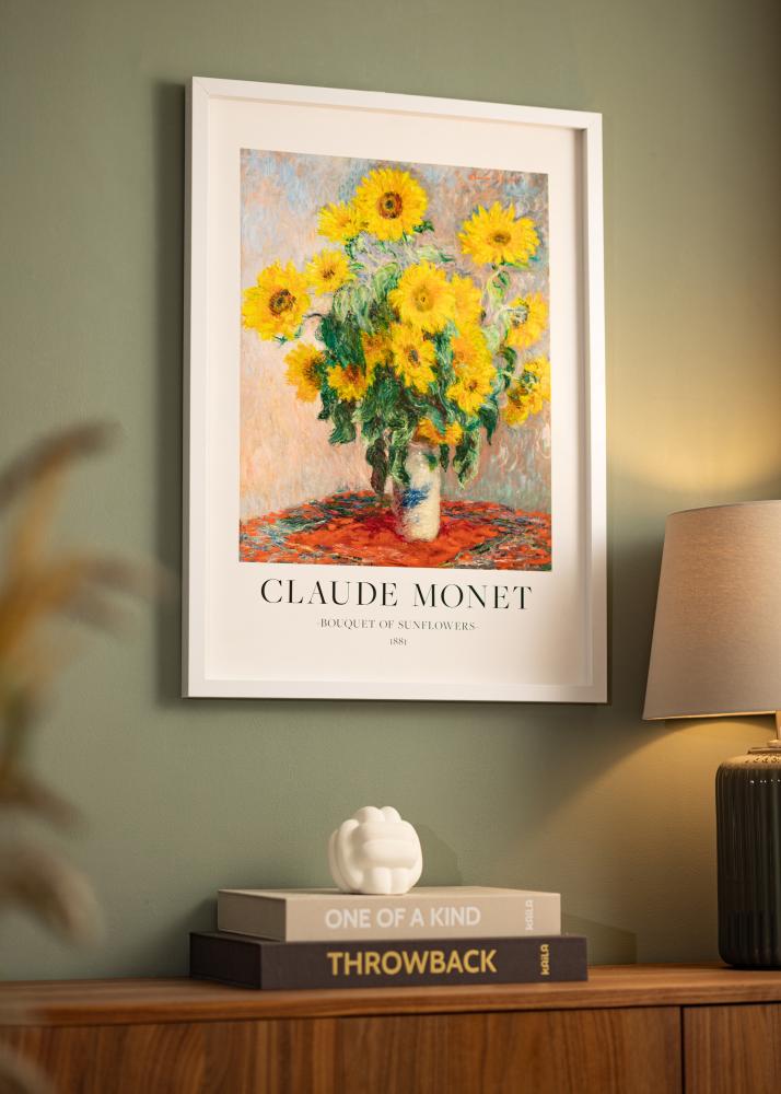 BGA Cadre boîte Blanc 40x60 cm - Passe-partout Blanc 25x50 cm