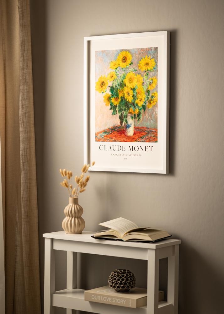 BGA Cadre boîte Blanc 40x60 cm - Passe-partout Blanc 25x50 cm