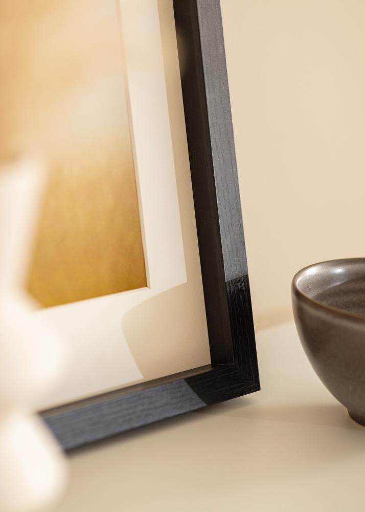 BGA Cadre boîte Noir 30x45 cm - Passe-partout Blanc 8x14 inches