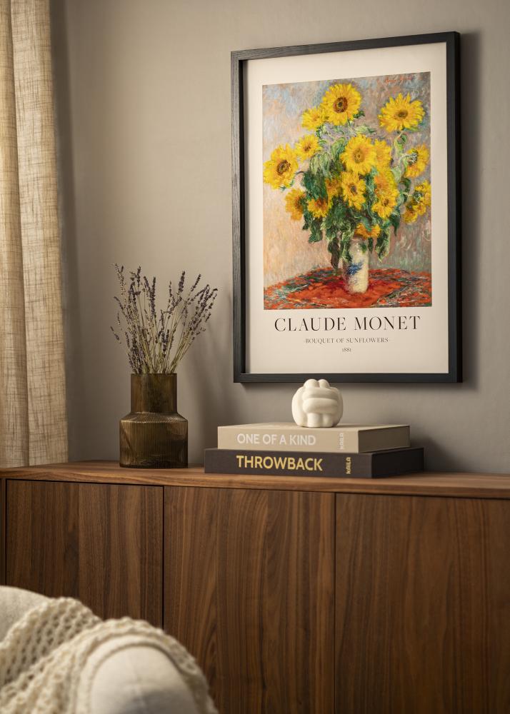 BGA Cadre boîte Noir 30x45 cm - Passe-partout Blanc 8x14 inches