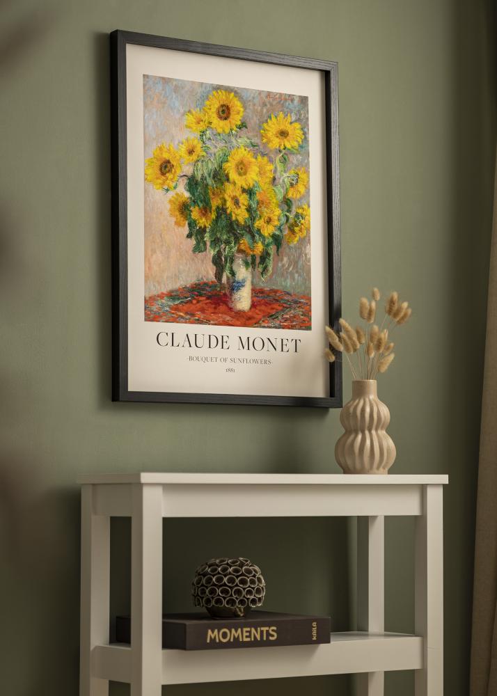 BGA Cadre boîte Noir 30x45 cm - Passe-partout Blanc 8x14 inches