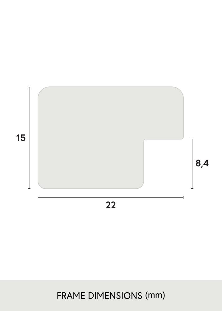 Cadre Uppsala Argent 50x50 cm