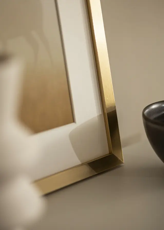 Cadre Selection Verre Acrylique Or 50x50 cm