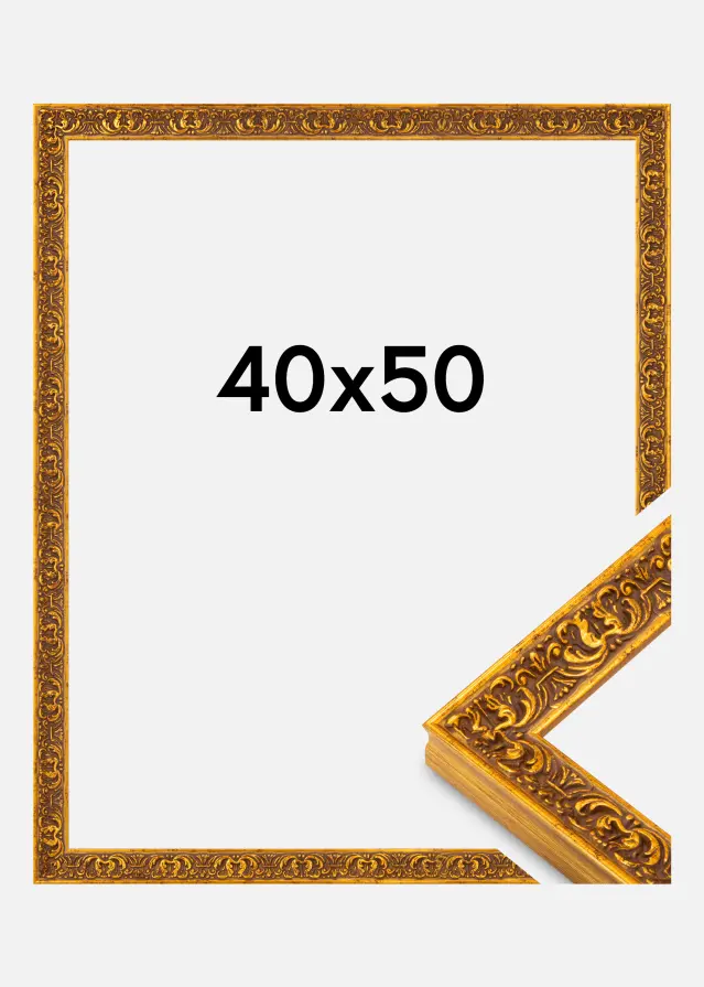 Cadre Amber Vitré Acrylique Doré 40x50 cm