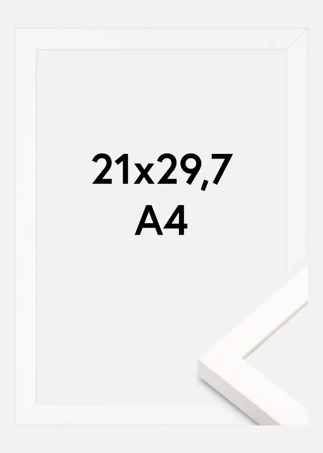 Cadre Brooke Akrylglas Blanc 21x29,7 cm (A4)