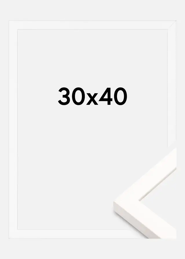 Cadre Brooke Acrylique Blanc 30x40 cm