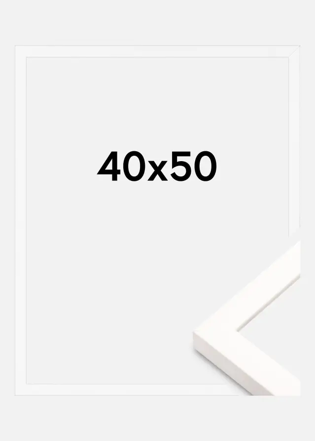Cadre Brooke Verre acrylique Blanc 40x50 cm