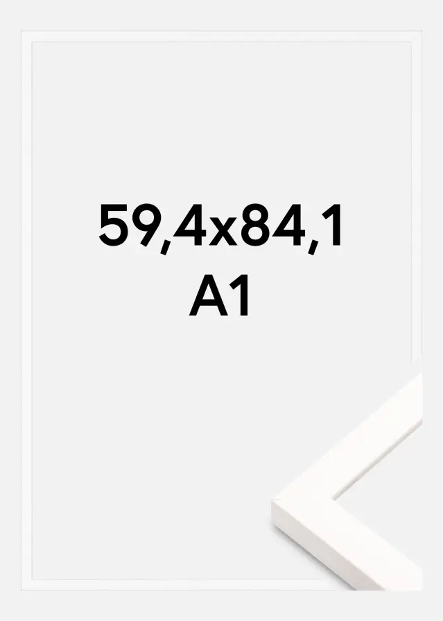 Cadre Brooke Plexiglas Blanc 59,4x84,1 cm (A1)