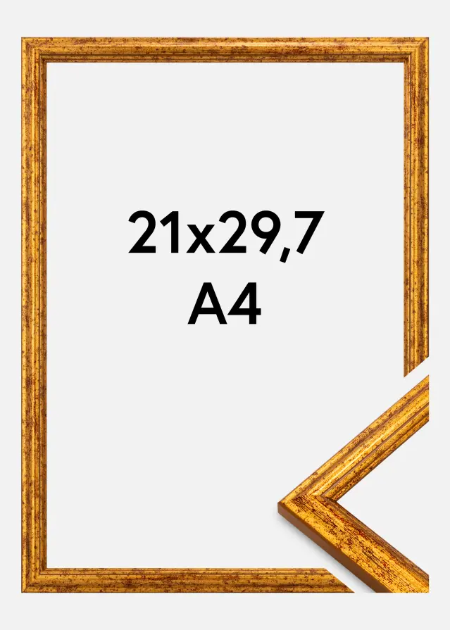 Cadre Claudia Verre Acrylique Or 21x29,7 cm (A4)