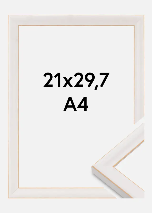 Cadre Marie Claire Verre Acrylique Blanc 21x29,7 cm (A4)