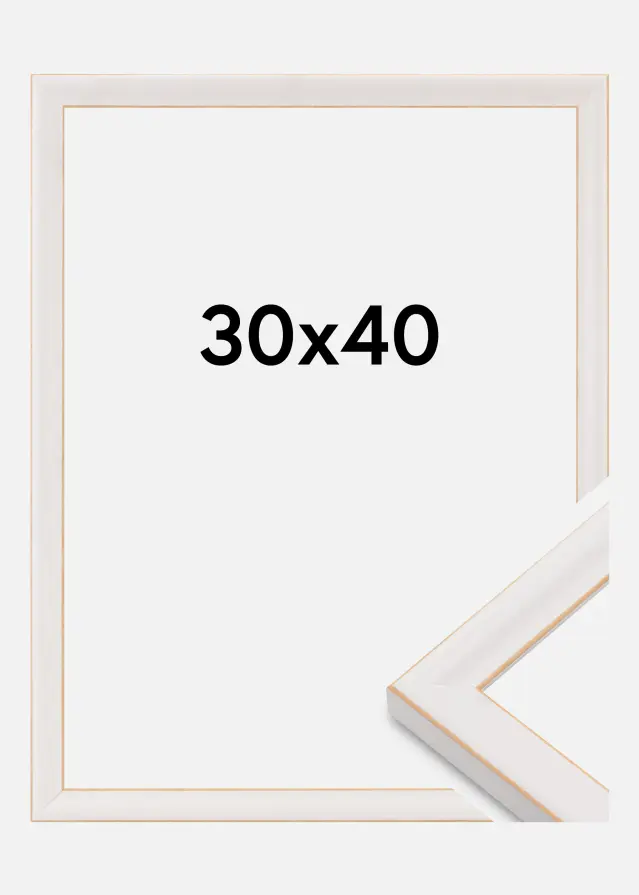 Cadre Marie Claire Verre Acrylique Blanc 30x40 cm