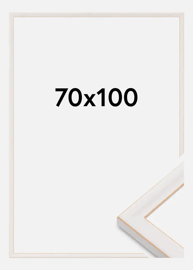 Cadre Marie Claire Verre Acrylique Blanc 70x100 cm