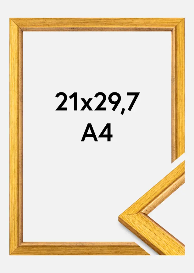 Cadre Marisa Verre acrylique Or 21x29,7 cm (A4)