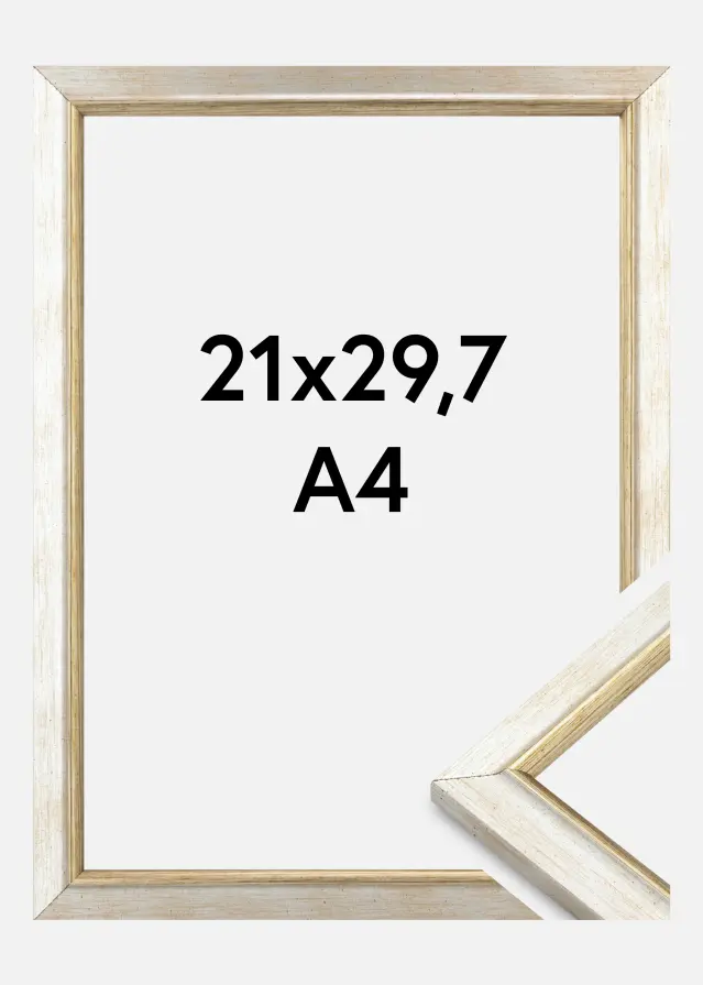 Cadre Marisa Verre Acrylique Argent 21x29,7 cm (A4)