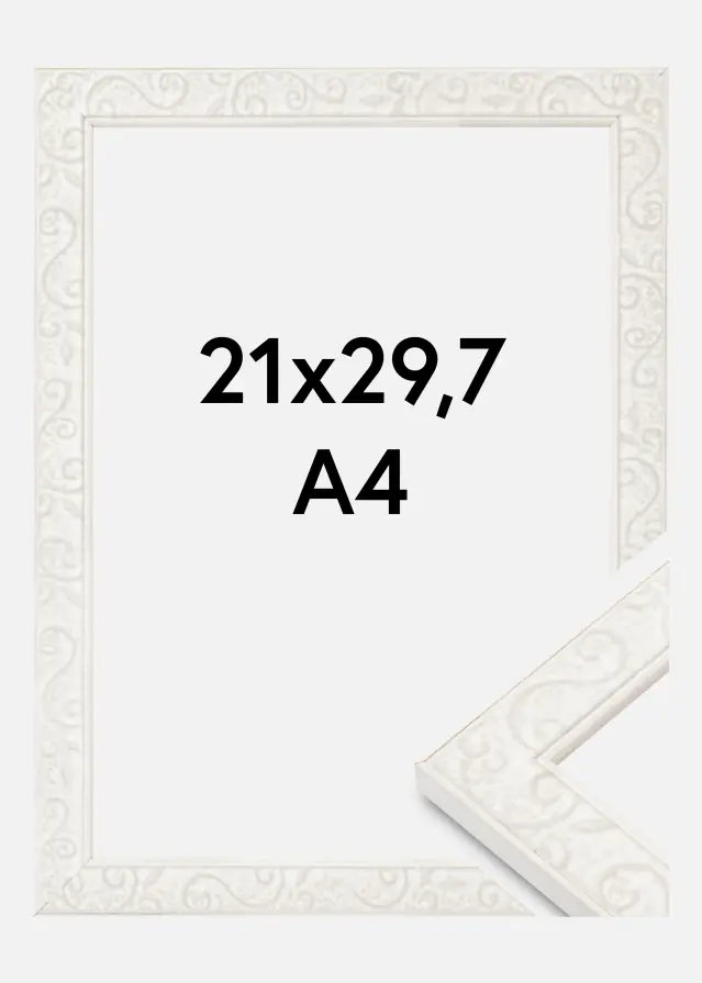 Cadre Milton Verre acrylique Blanc 21x29,7 cm (A4)
