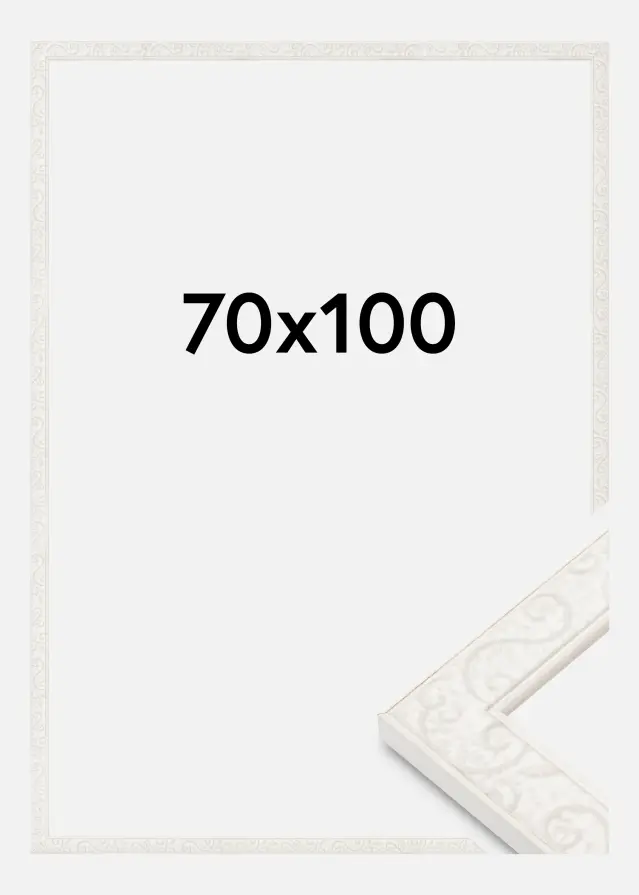 Cadre Milton Verre Acrylique Blanc 70x100 cm