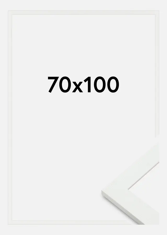 Cadre Sandra Verre acrylique Blanc 70x100 cm