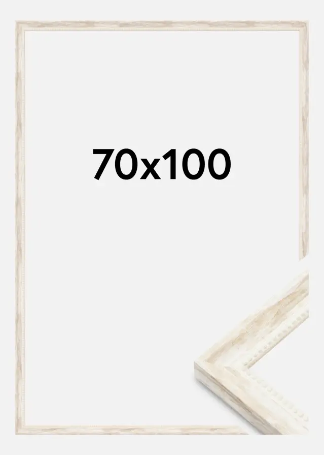 Cadre Soledad Verre acrylique Blanc 70x100 cm