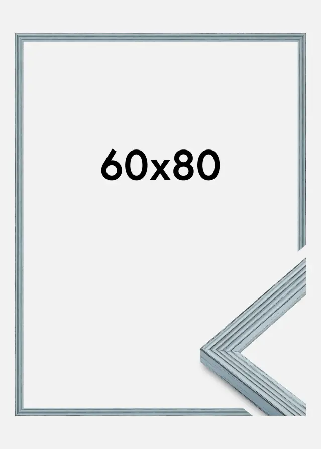 Cadre Tosca Verre acrylique Bleu 60x80 cm