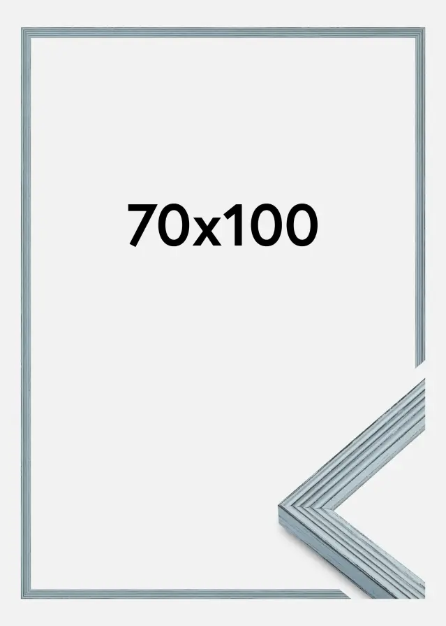 Cadre Tosca Verre acrylique Bleu 70x100 cm